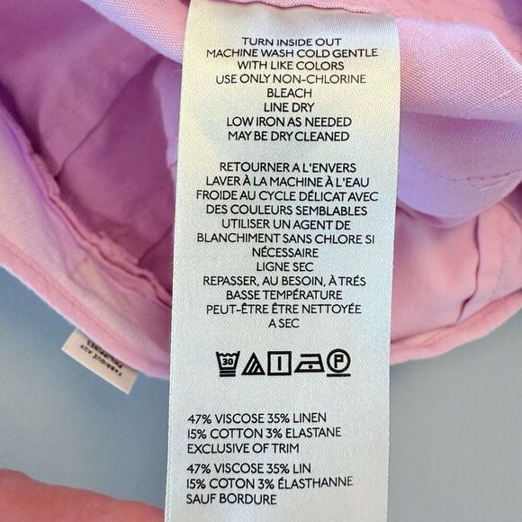 Anthropologie Colette Magic Fabric Ruffled Crop Wide-Leg Pants Maeve Womens 25 - Picture 8 of 11